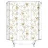 Isdreem Anime Shower Curtain, Flower Camper Design, Funny White Extra-Long, Reinforced Eyelets, 220 x 180 cm view 1