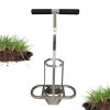 Golf Repair Tool, Heavy-Duty Hexagonal Sod Cutter with Ergonomic Dual Handle for Golf Course Maintenance, Stainless Steel Cutter, 20 x 20 cm Area view 1