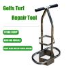 Golf Repair Tool, Heavy-Duty Hexagonal Sod Cutter with Ergonomic Dual Handle for Golf Course Maintenance, Stainless Steel Cutter, 20 x 20 cm Area view 2