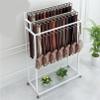 Movable Belt Rack with Hooks, Space-Saving Closet Organizer view 2