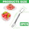 SagTuol Watermelon Cutter, 2-in-1 Portable Stainless Steel view 2