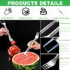 SagTuol Watermelon Cutter, 2-in-1 Portable Stainless Steel view 3