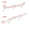 Stainless Steel Wall-Mounted Clothing Rack view 2