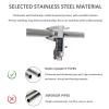 Stainless Steel Wall-Mounted Clothing Rack view 3