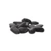 Zerodeko Heat-Resistant Natural Stones for Gardens and Grilling, 1 Set, Black Polished Cooking Stones view 1