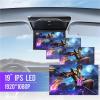 19-Inch Flip-Down Car Roof Monitor, 1080p HD IPS, 16-Color Ambient Light, USB/TF/FM/Bluetooth, Black view 3