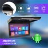 19-Inch Flip-Down Car Roof Monitor, 1080p HD IPS, 16-Color Ambient Light, USB/TF/FM/Bluetooth, Black view 4