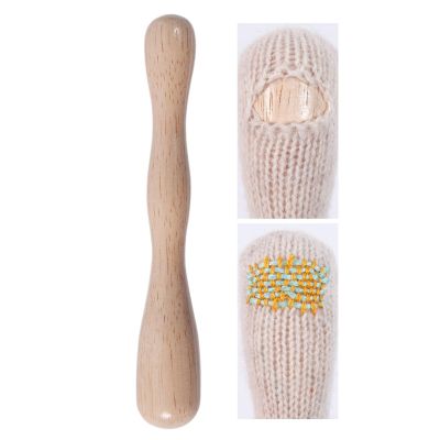 Portable Darning Egg, Wooden Repair Tool