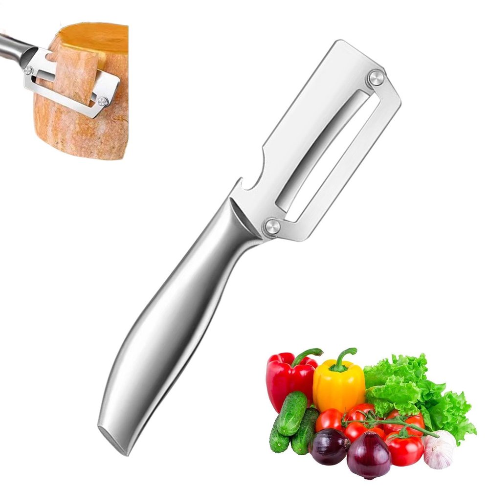Stainless Steel Peeler with Bottle Opener