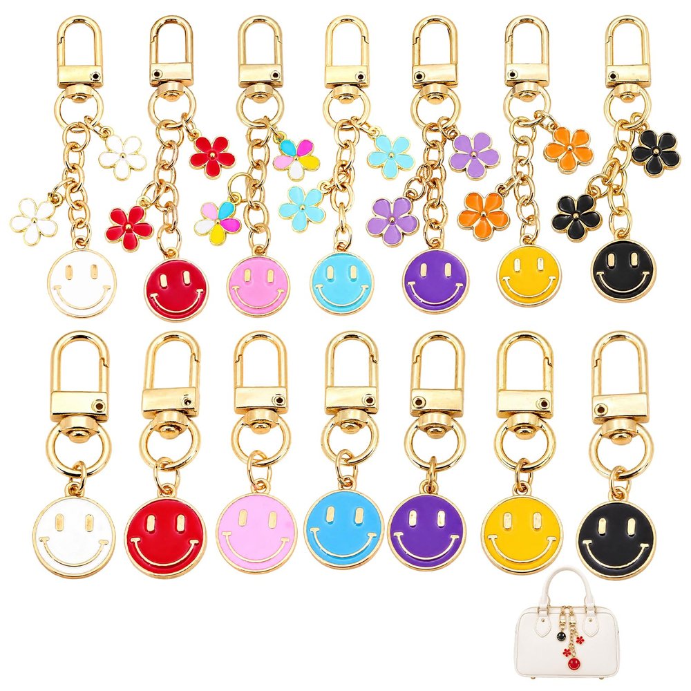 Smiley Face Keychain Set
