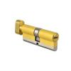Door Cylinder with Thumbturn, Euro-Profile Cylinder Lock, Stainless Steel, Brass Groove (60105) mm, Door Cylinder Lock (75 mm 2) view 1