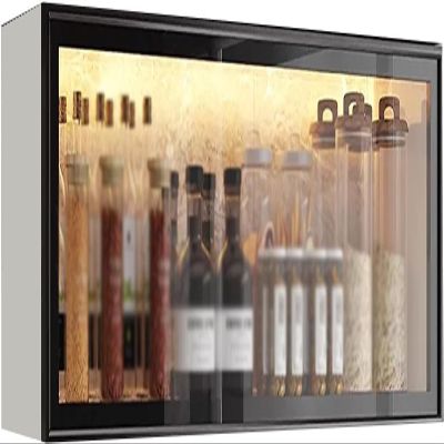 Wall-Mounted Kitchen Display Cabinet with Door, Space-Saving Modern Design for Dining Room
