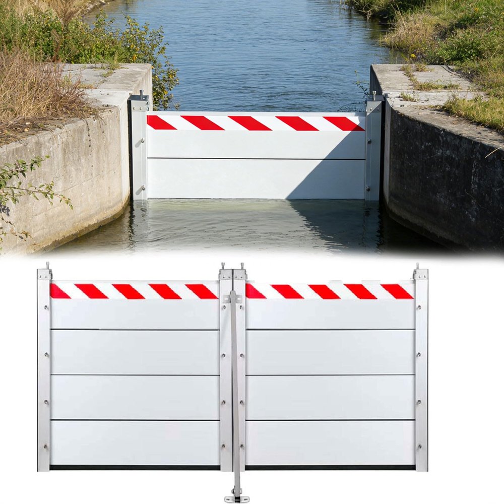 Mobile Flood Barrier for Doors, 143 x 20 cm, Aluminum Alloy