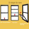 Custom-Made Aluminum Sliding Window, 18 x 23 in view 3