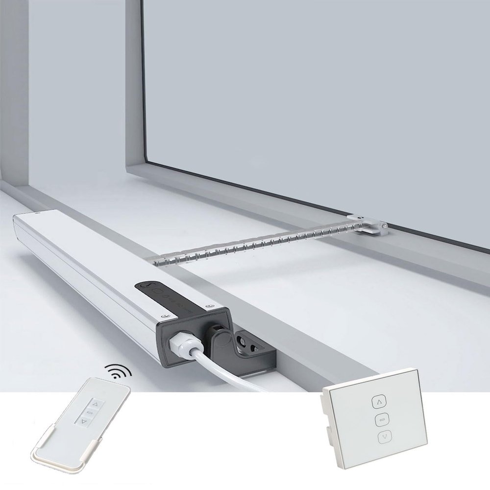 Automatic Window Opener with Remote Control & Wall Switch
