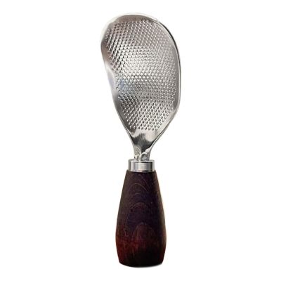 Stainless Steel Rice Paddle with Wooden Handle