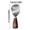 Stainless Steel Rice Paddle with Wooden Handle view 2