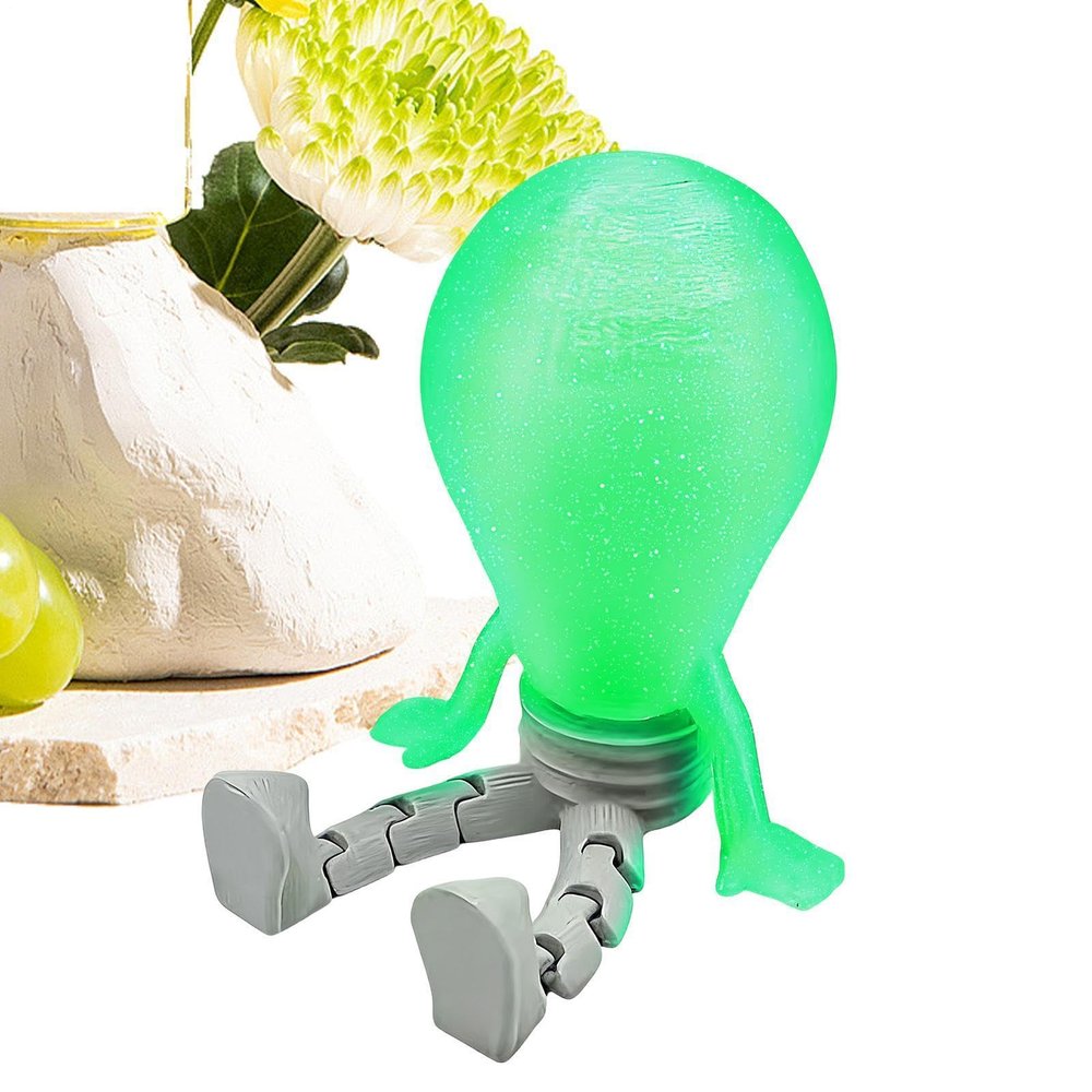 LED Bulb Figurine - Posable Man Toy