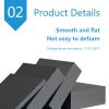 Square Clear Acrylic Sheets, Rigid PVC Sheet, Gray, Various Sizes, 8 mm Thick (200 mm x 200 mm) view 3