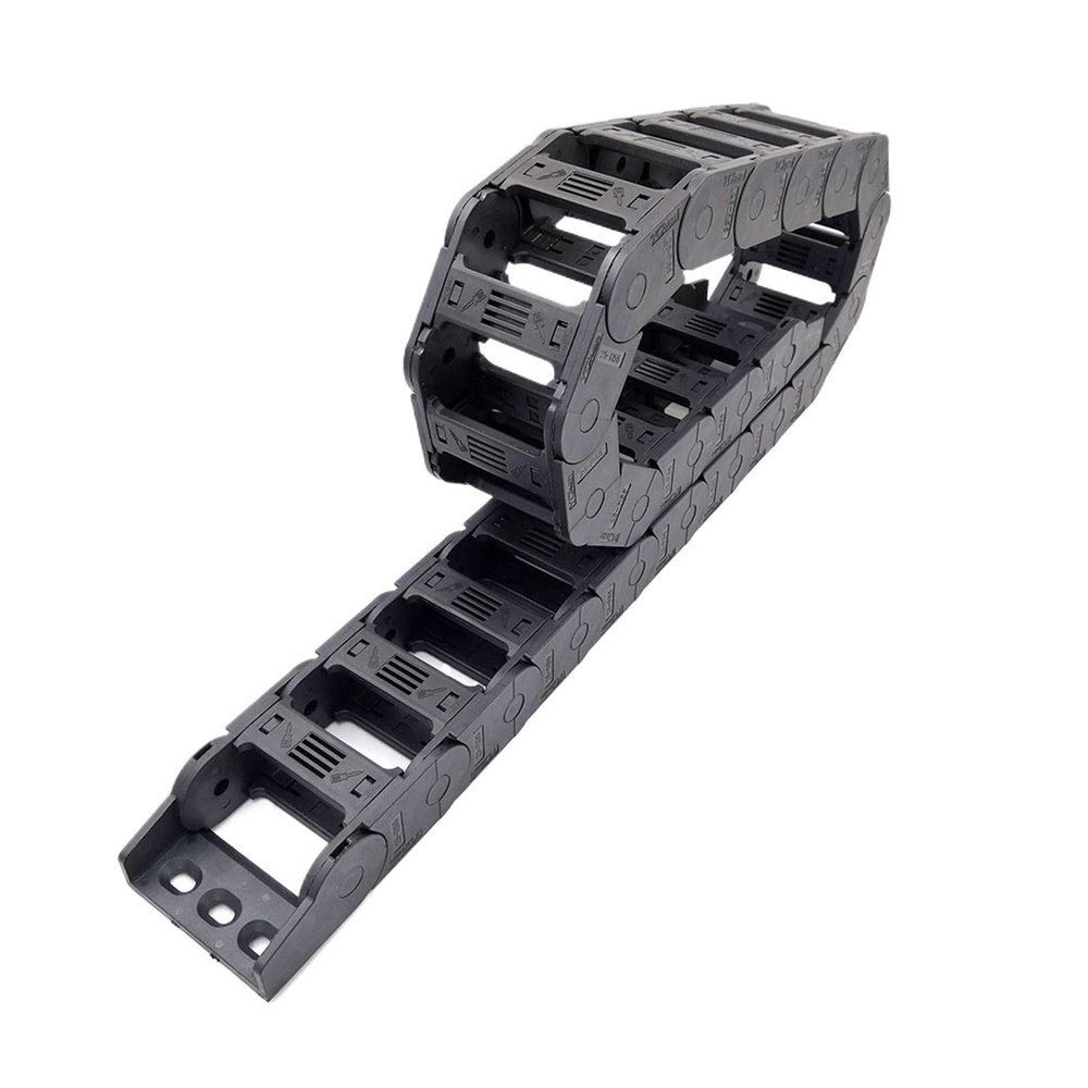 1 m Drag Chain, Series 25 Cable Carrier for CNC Routers and Machine Tools (R150, 25 × 57 mm)