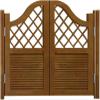 Wooden Café Swinging Doors, Western Saloon Doors with Automatic Closing, Room Divider Doors for Kitchens, Store Entrances and Pubs, Solid Interior Doors with Slat Hinges (W, 145 x 91 cm / 57 x 36 in) view 1