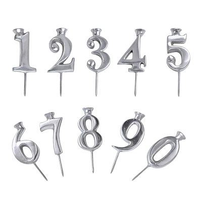 Reusable Stainless Steel Number Cake Holders