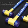 Rubber and Plastic Mallet, Blue Rubber Mallet, Double-Headed Installation Hammer, 2545 mm, Removable, Insulated (40 mm) view 3