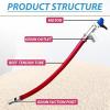 Zayuzo 2 m Electric Grain Auger Conveyor, 1500 W Portable Screw Conveyor with Stainless Steel Inlet, 100–200 kg/min, Low-Noise Conveyor for Grain, Cement, Sand and More view 2