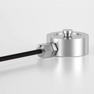 Load Cell Weight Sensor, Tension and Compression Force Sensor, 20 mm Diameter, 4 x M2.5 Threaded Holes, 2 m Cable, Ideal for Industrial Weighing