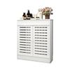 Breathable Radiator Cover with Doors and Shelves view 1