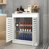 Breathable Radiator Cover with Doors and Shelves view 4
