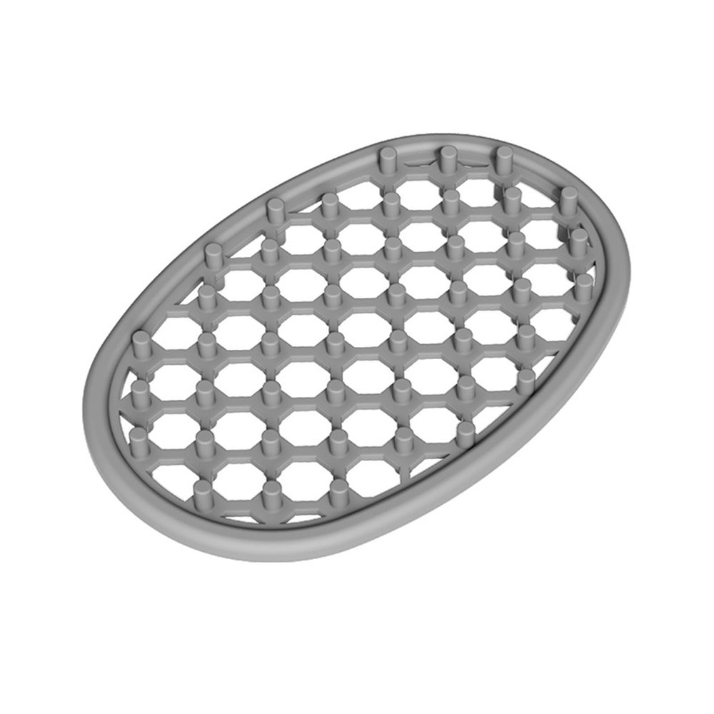 2026 Silicone Soap Holder for Shower with Fast Drainage, Adhesive Mounting without Drilling (Gray, 12.2 cm)