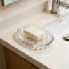2026 Silicone Soap Holder for Shower with Fast Drainage, Adhesive Mounting without Drilling (Gray, 12.2 cm) view 2