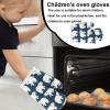 Kids Oven Mitts - Child Size Heat Proof Gloves view 2
