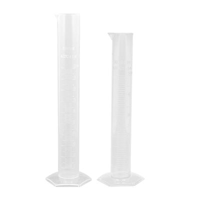 JEWEDECO Plastic Graduated Cylinders, 2-Pack