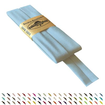 Oaki Doki Jersey Bias Tape Tricot de Luxe 3m x 20mm (910-Frost Blue)