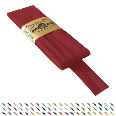 Oaki Doki Jersey Bias Tape Tricot de Luxe 3m x 20mm (610-Raspberry)