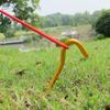 ADTUIUG Tent Stakes, 4-Piece Aluminum Alloy Camping Pegs, Red view 3