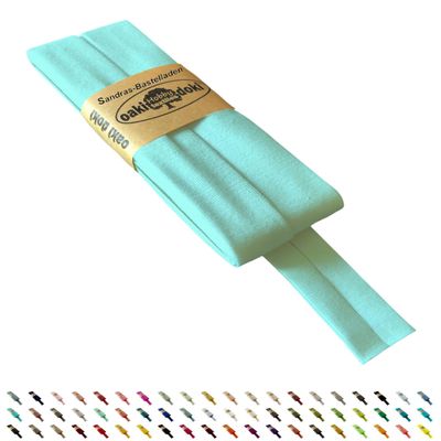 Oaki Doki Tricot de Luxe Bias Tape 3m x 20mm (930-Aqua)
