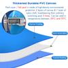 LZMZMQ Round Above-Ground Frame Pool, Summer Pool, Outdoor Fish Pond for Hydroponic Plants, Koi and Goldfish (1.5 x 1 m/1,700 L/450 gal) view 3