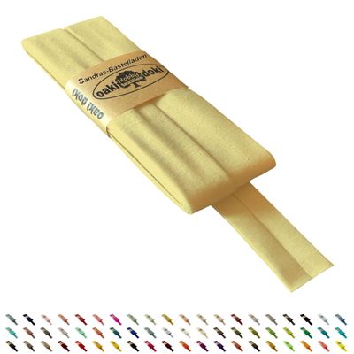 Oaki Doki Jersey Bias Tape Tricot de Luxe 3m x 20mm (810-Vanilla)