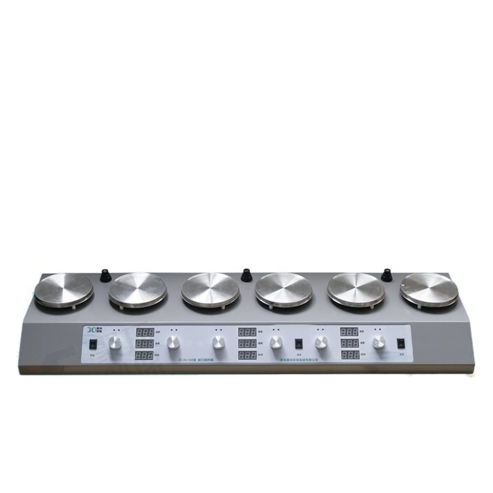 Mini Multi-Head Magnetic Stirrer with Heating and Digital Display, JC-HJ-6A