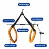 Cow Hip Lifting Tool for Postpartum Milking, Adjustable Steel Support Clamp for Lame Cows view 3