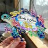 Personalized Sea Turtle Suncatcher with Children's Names (20 cm) view 2