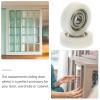 RUNROTOO 4-Piece Nylon Ball-Bearing U-Groove Rollers for Sliding Door Hardware view 3