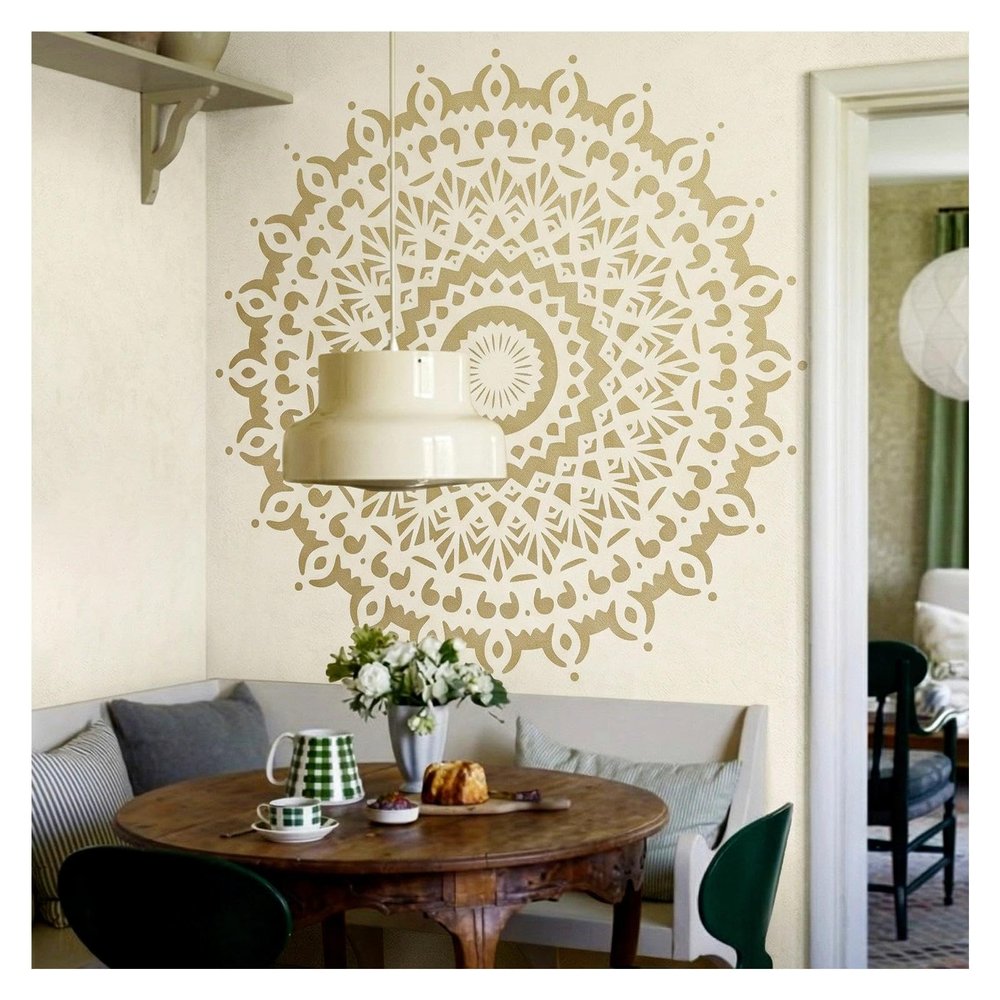 160 cm Diameter Extra-Large Mandala Painting Stencil for Walls, Floors, Furniture, and DIY