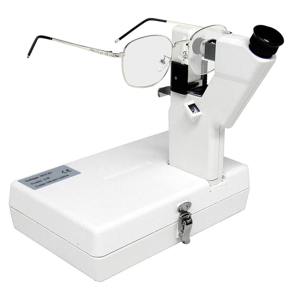Portable Manual Lensmeter, 0–15 D, for 20–80 mm Lens Diameters