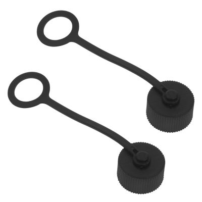 PATKAW Plastic Dust Caps, 2-Pack, with Retaining Wire for 1.0 mm Threaded Cable Connectors