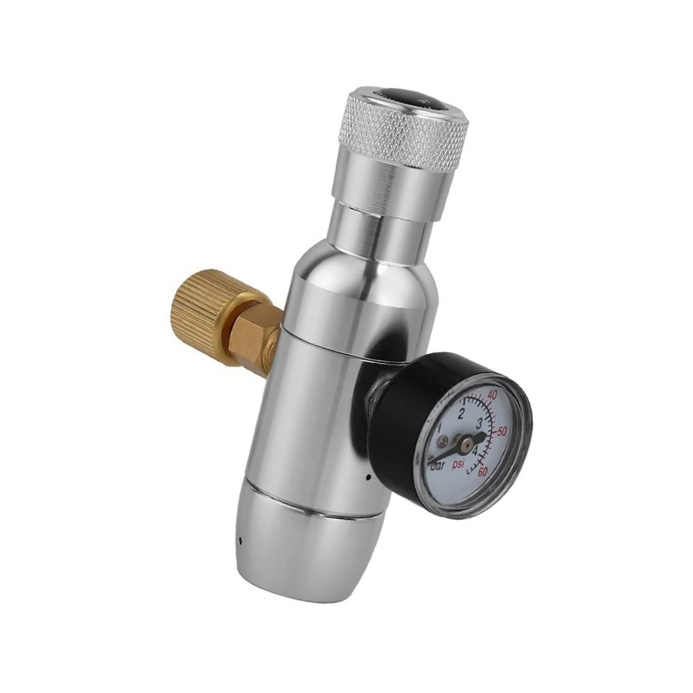 ZBIianxer Adjustable CO2 Gas Regulator 060, 3/8-Inch Pressure-Reducing Valve for Home-Brewed and Carbonated Beverages