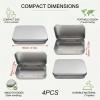 GSRIGW 4-Piece Metal Storage Tin Set view 2